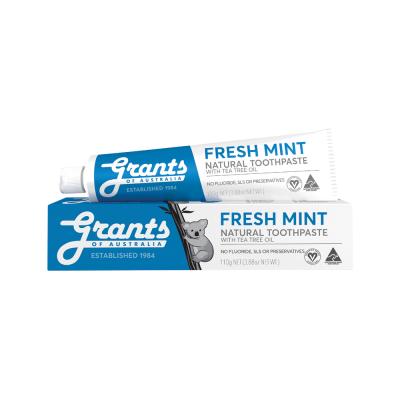 Grants Of Australia Natural Toothpaste Fresh Mint with Tea Tree Oil 110g